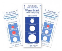 Термоиндикатор ВомМарк Шорт Ран необратимо регистрирует превышение температуры выше нормы до 48 часов.